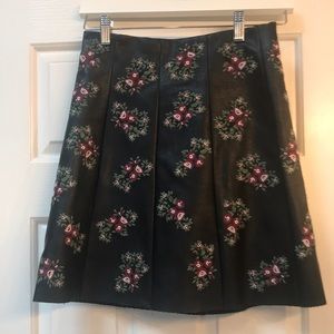 Club Monaco faux leather skirt